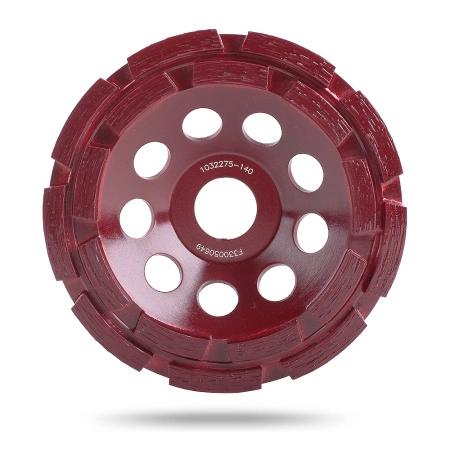 Чашка двухрядная для шлифовки бетона и гранита BG/M, 125D-5T-7W-22.2