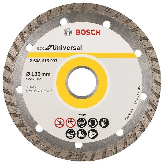 Круг алмазный Ф125х22мм универсальный (ECO UNIVERSAL TURBO 2.608.615.037)